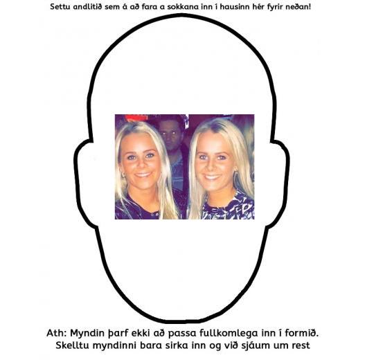 Smettissokkar - Andlitið á sokka