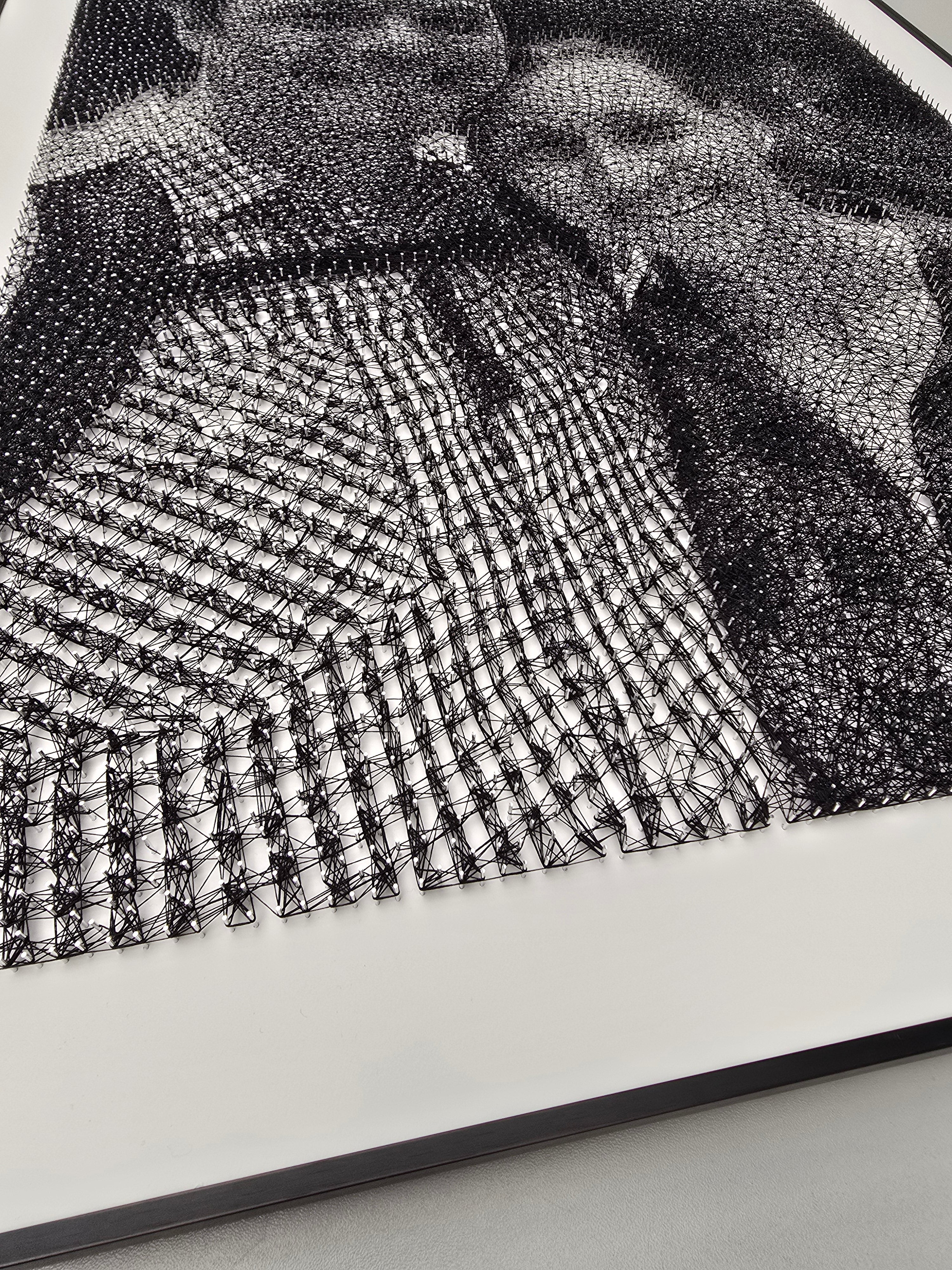 Strengjalist út frá ljósmynd - Hvaða mynd sem er endurgerð með þúsundum nagla og einum streng