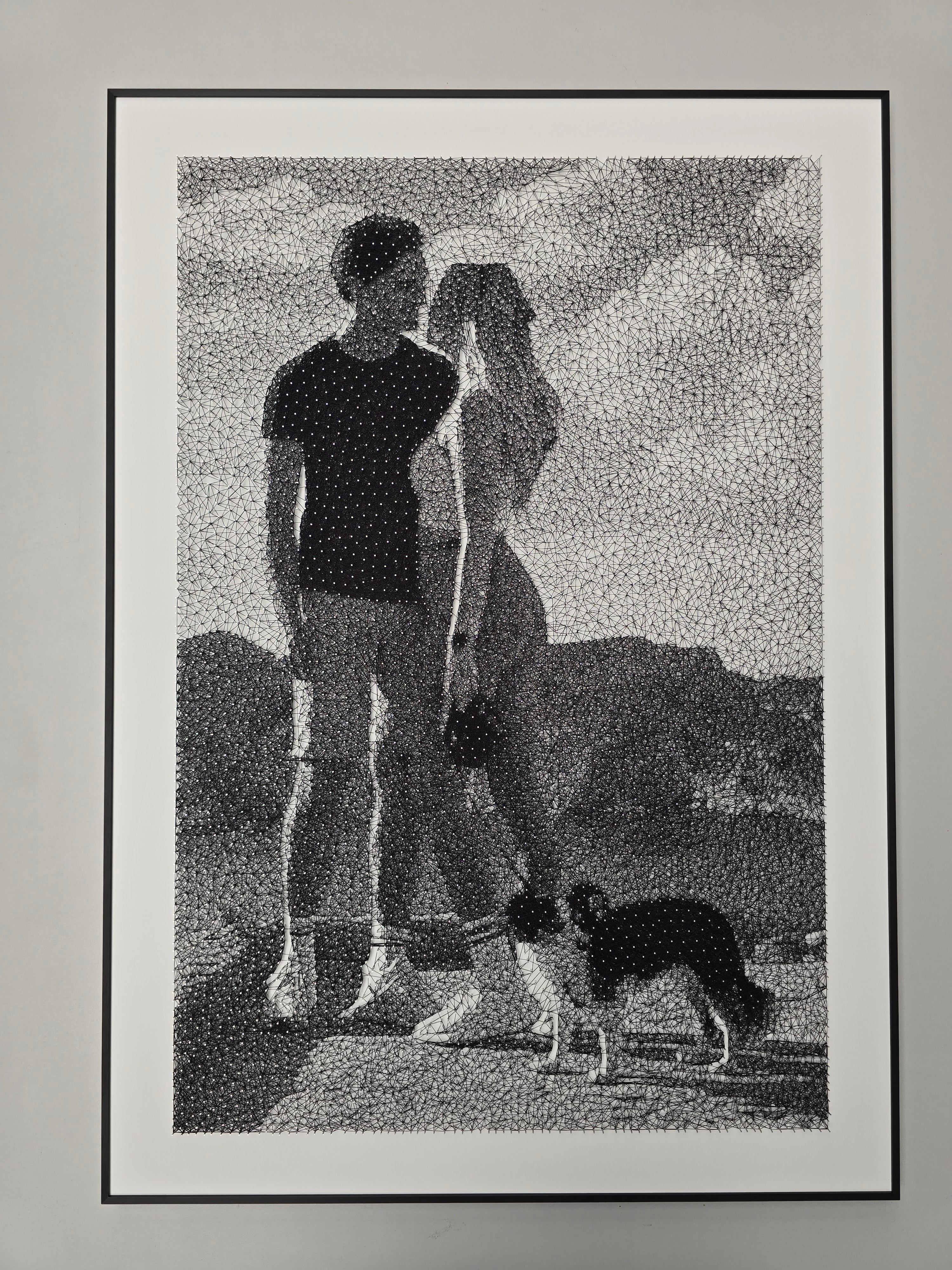 Strengjalist út frá ljósmynd - Hvaða mynd sem er endurgerð með þúsundum nagla og einum streng