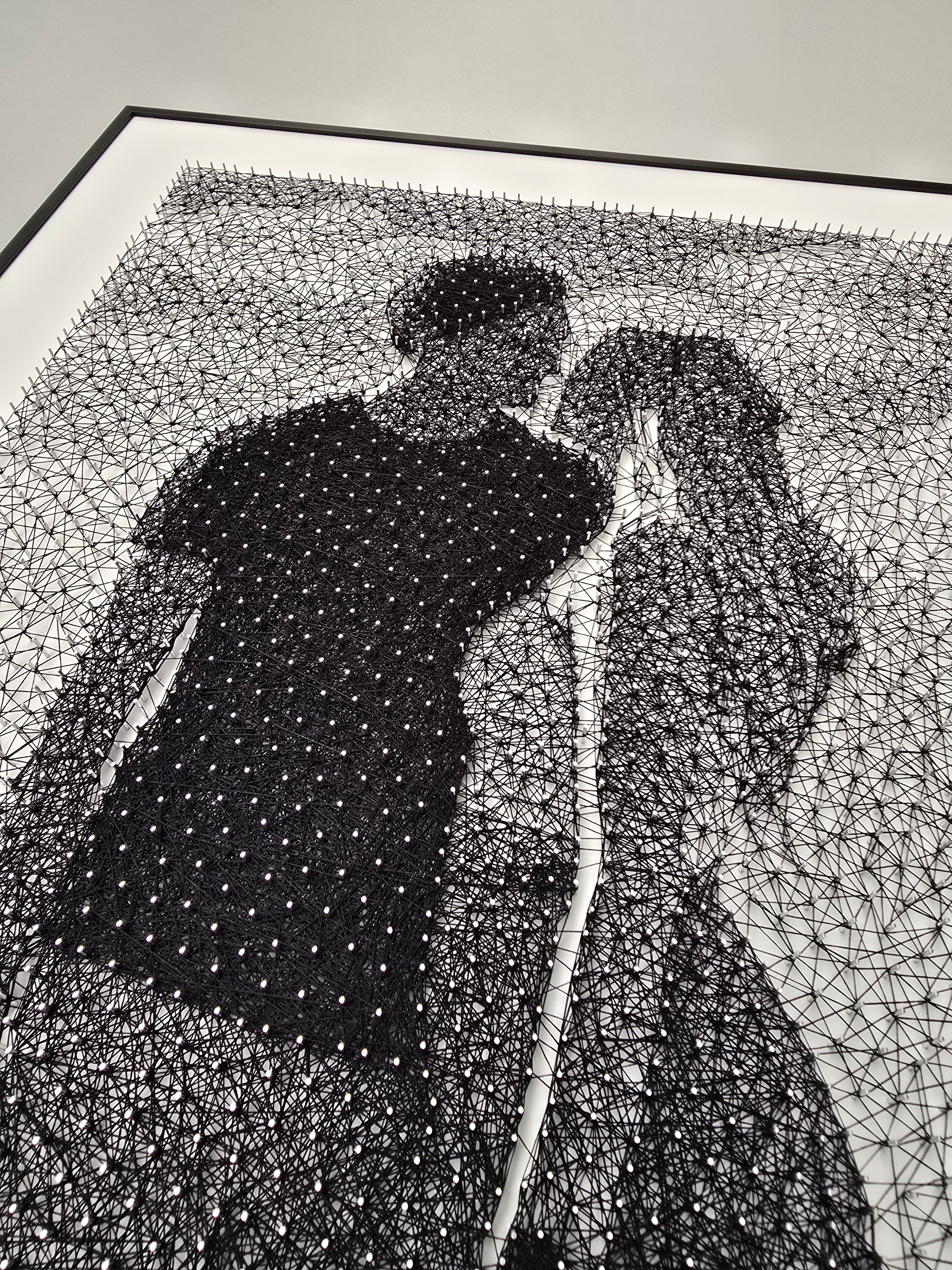 Strengjalist út frá ljósmynd - Hvaða mynd sem er endurgerð með þúsundum nagla og einum streng