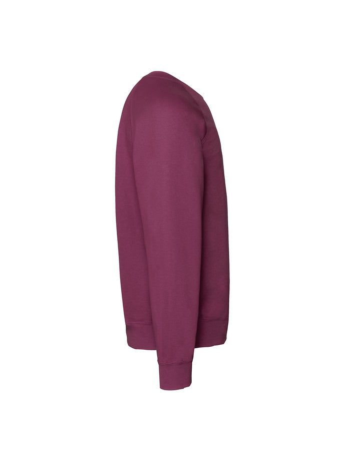Fruit of the Loom háskólapeysa vínrauð