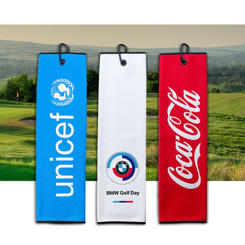 Custom Printed Tri-Fold Dormi Microfibre Golf Towel
