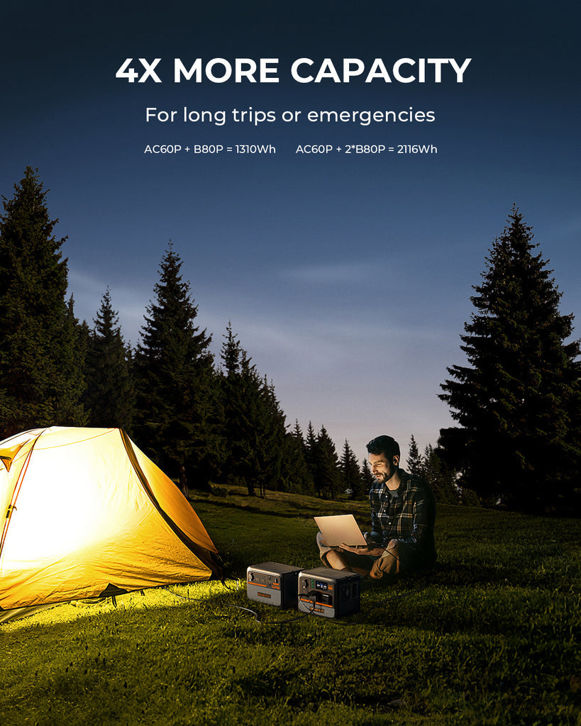 BLUETTI AC60P ORKUBANKI - 600W - VATNSVARINN - IP65