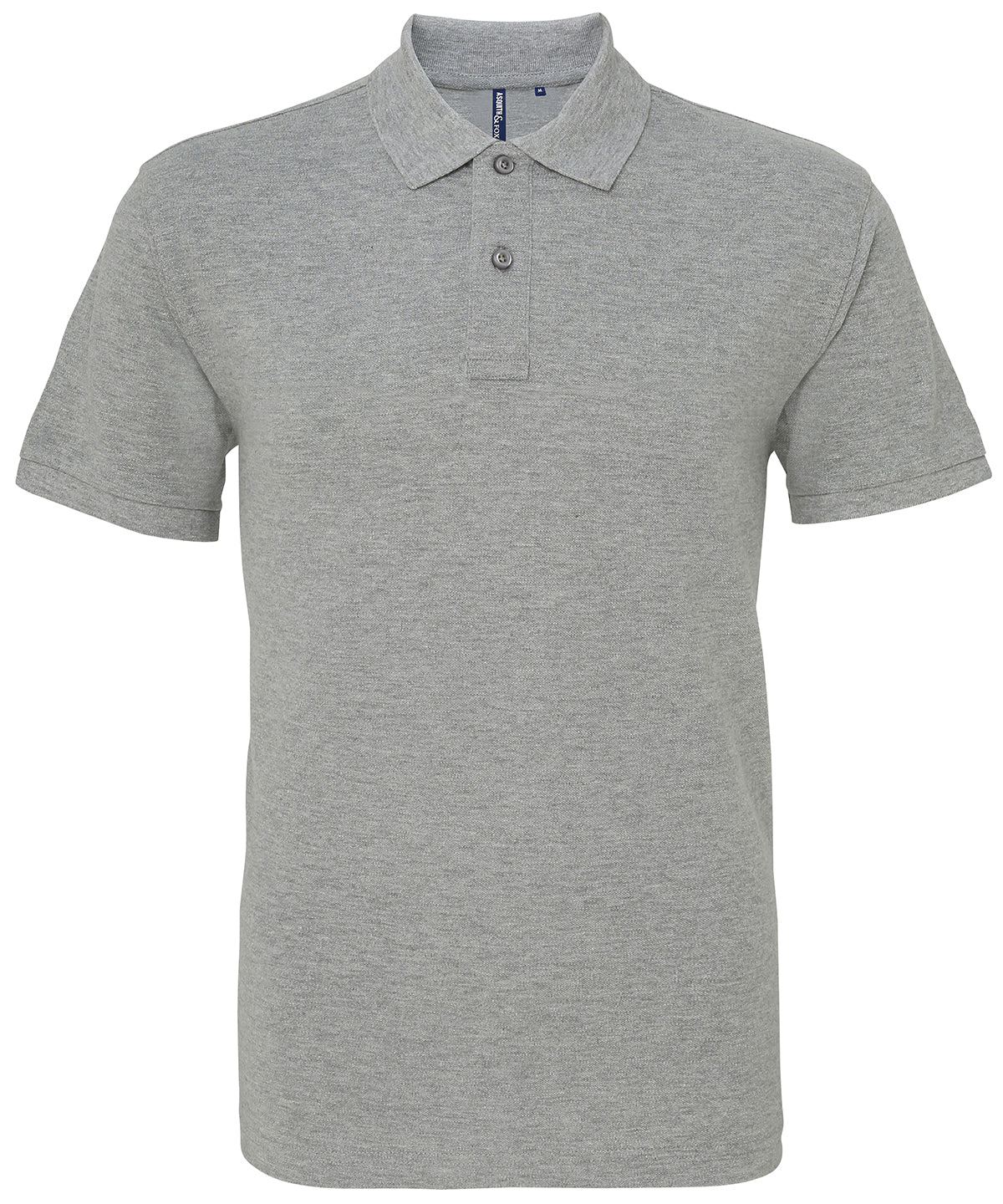 Pólóbolur Asquith & Fox AQ010 – Heather Grey*† – 5XL Relaxed