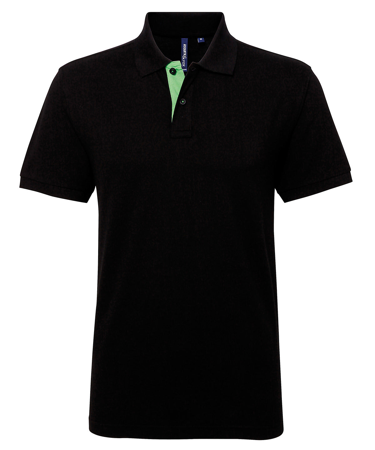 Pólóbolur Asquith & Fox AQ012 – Black/Lime – 3XL