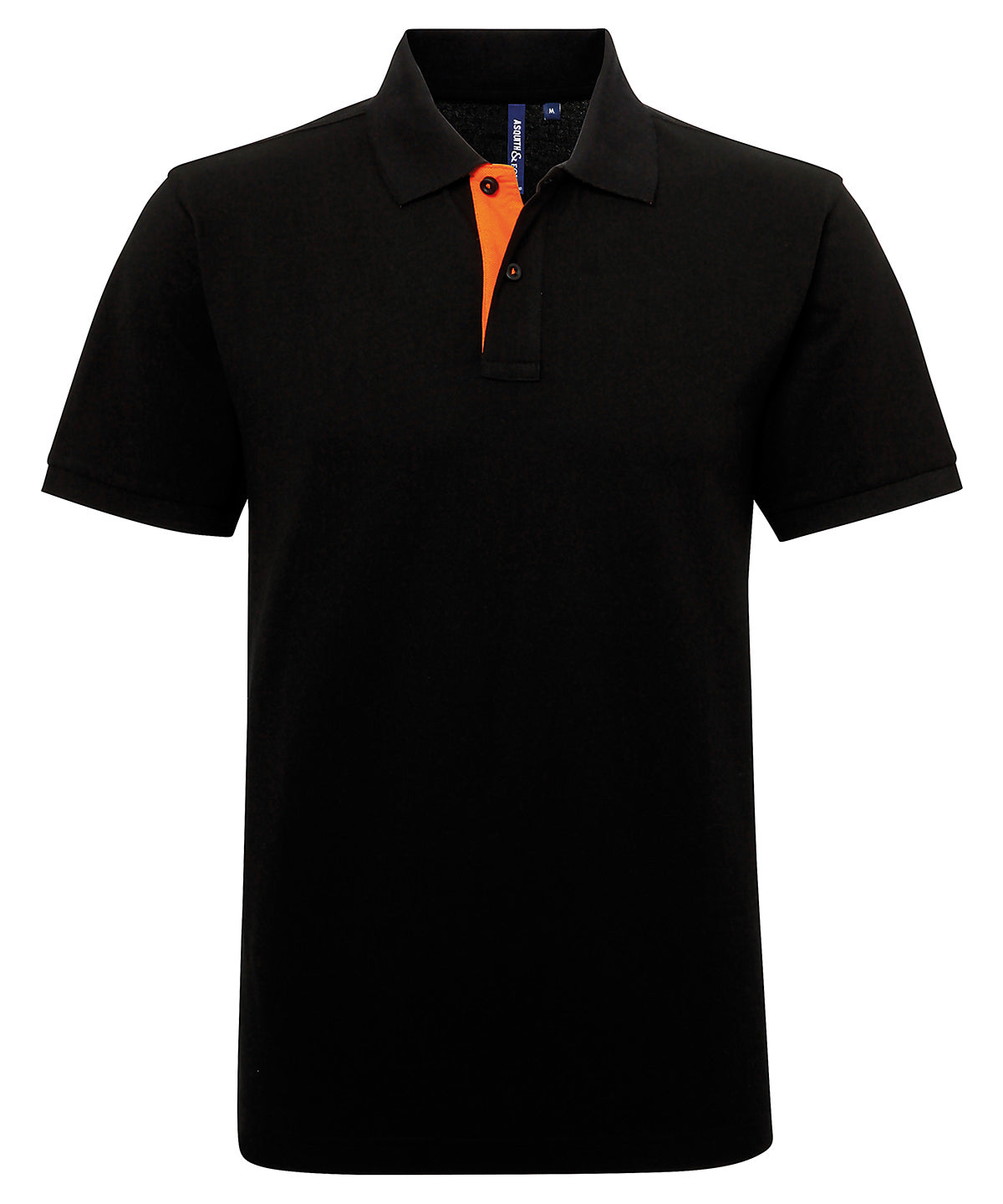 Pólóbolur Asquith & Fox AQ012 – Black/Orange – 3XL