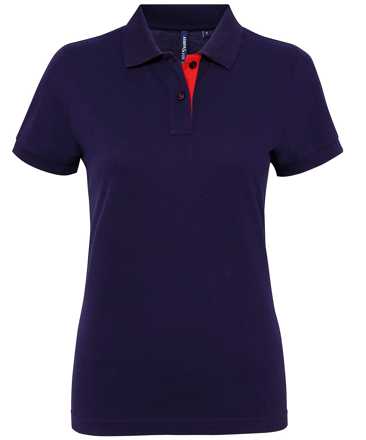 Pólóbolur Asquith & Fox AQ022 – Navy/Red – 2XL