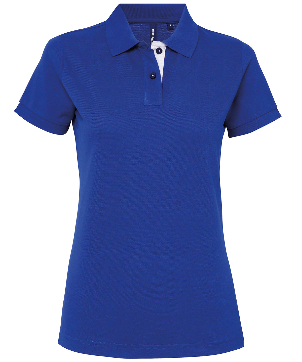 Pólóbolur Asquith & Fox AQ022 – Royal/White – 2XL