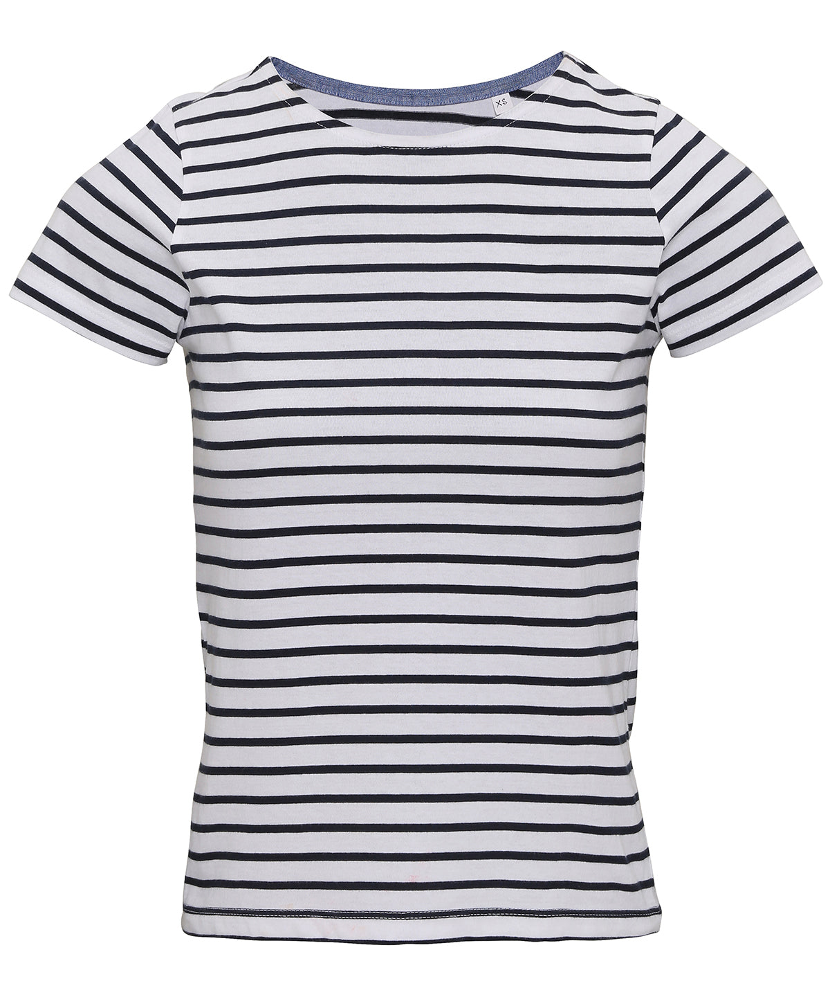 Stuttermabolur Asquith & Fox AQ073 – White/Navy – XL