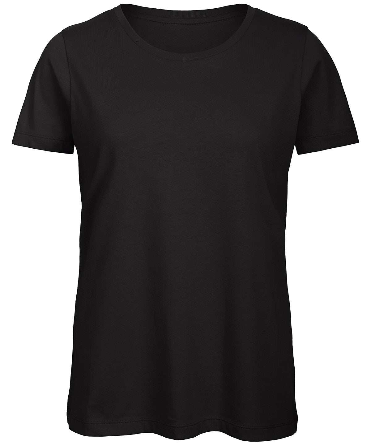 Stuttermabolur B&C Collection B118F – Svartur – 2XL