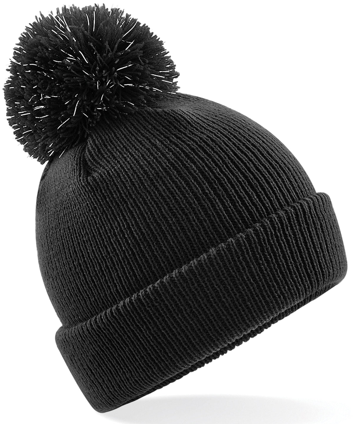Húfa Beechfield B406B – Svartur – One size