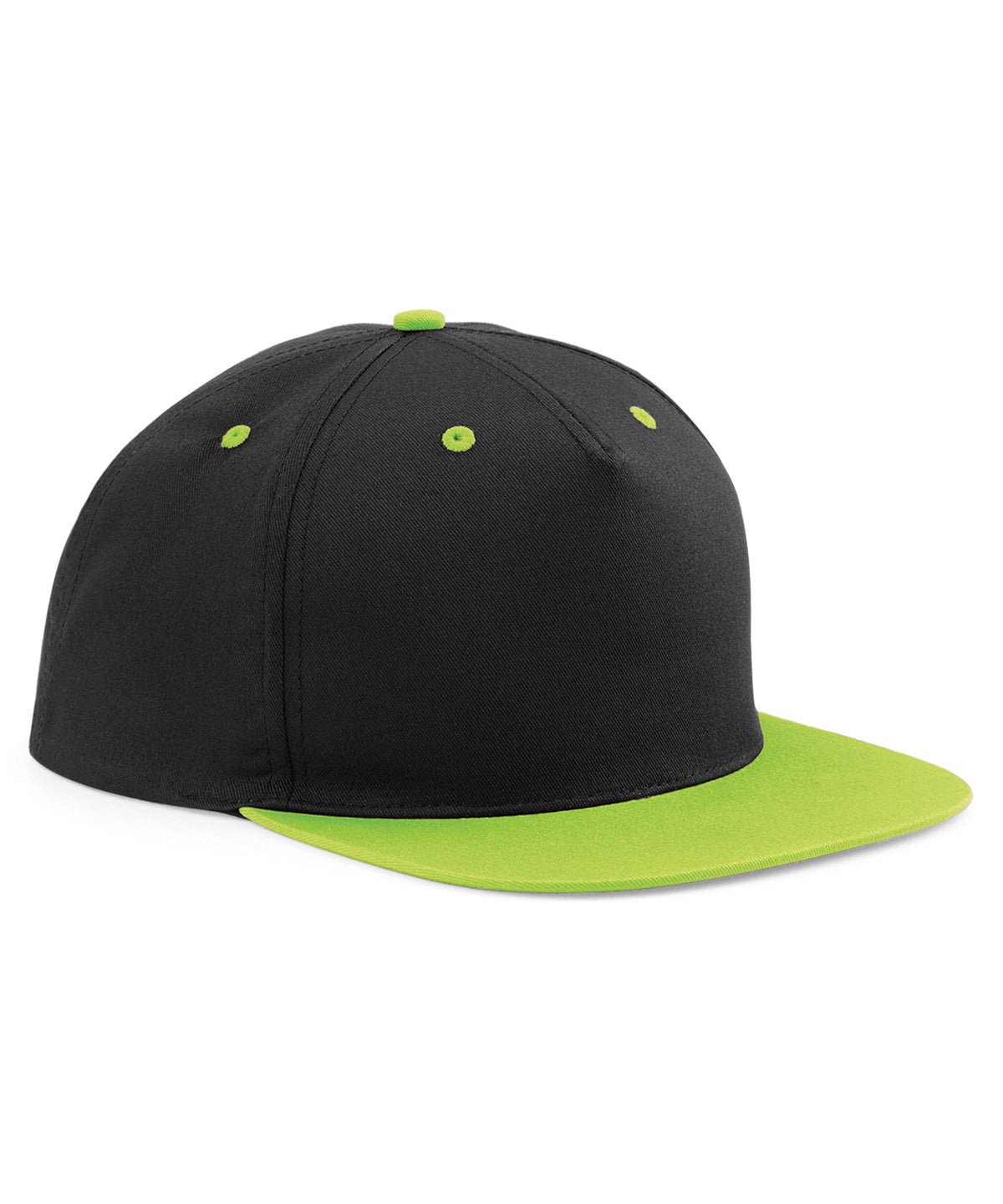 Derhúfa Beechfield B610C – Black/Lime Green – One size