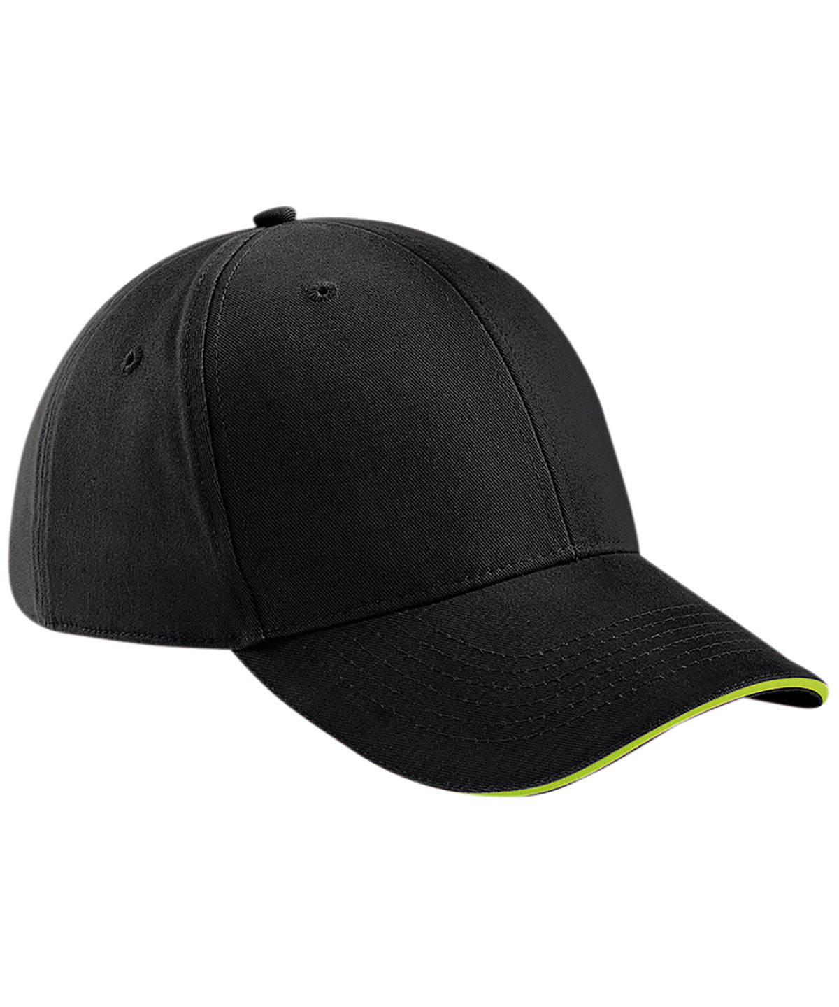 Derhúfa Beechfield BC020 – Black/Lime Green – One size
