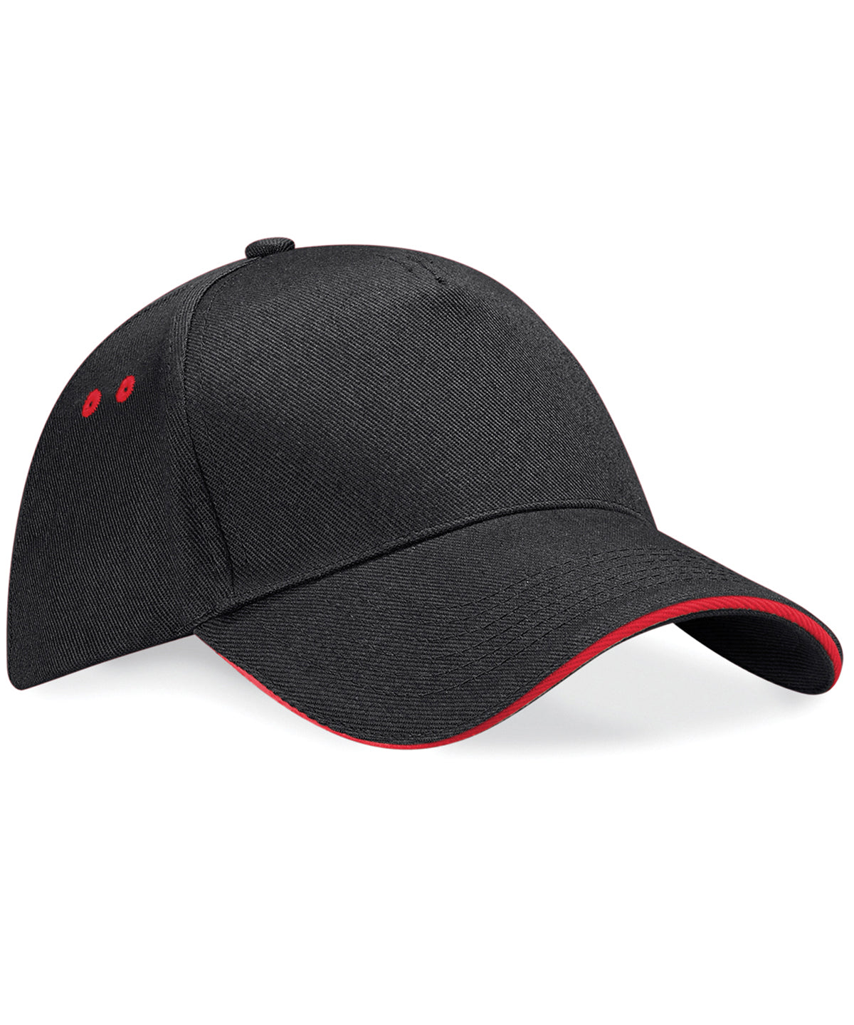 Derhúfa Beechfield BC15C – Black/Classic Red – One size