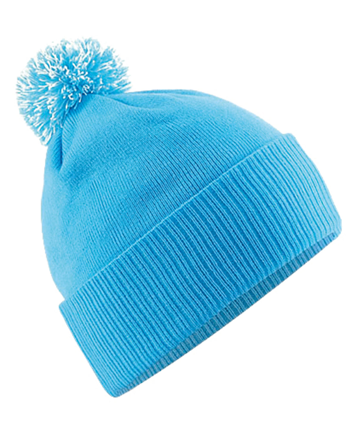 Húfa Beechfield BC450 – Surf Blue/Off White – One size
