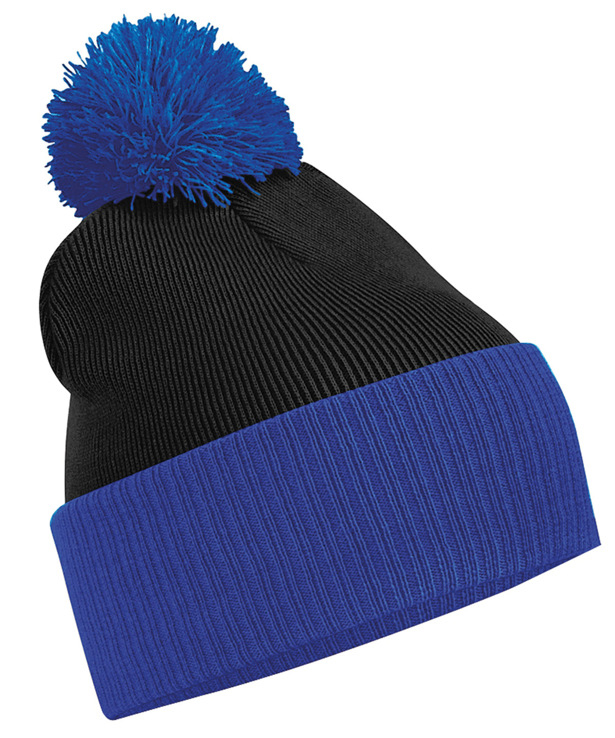 Húfa Beechfield BC451 – Black/Bright Royal – One size