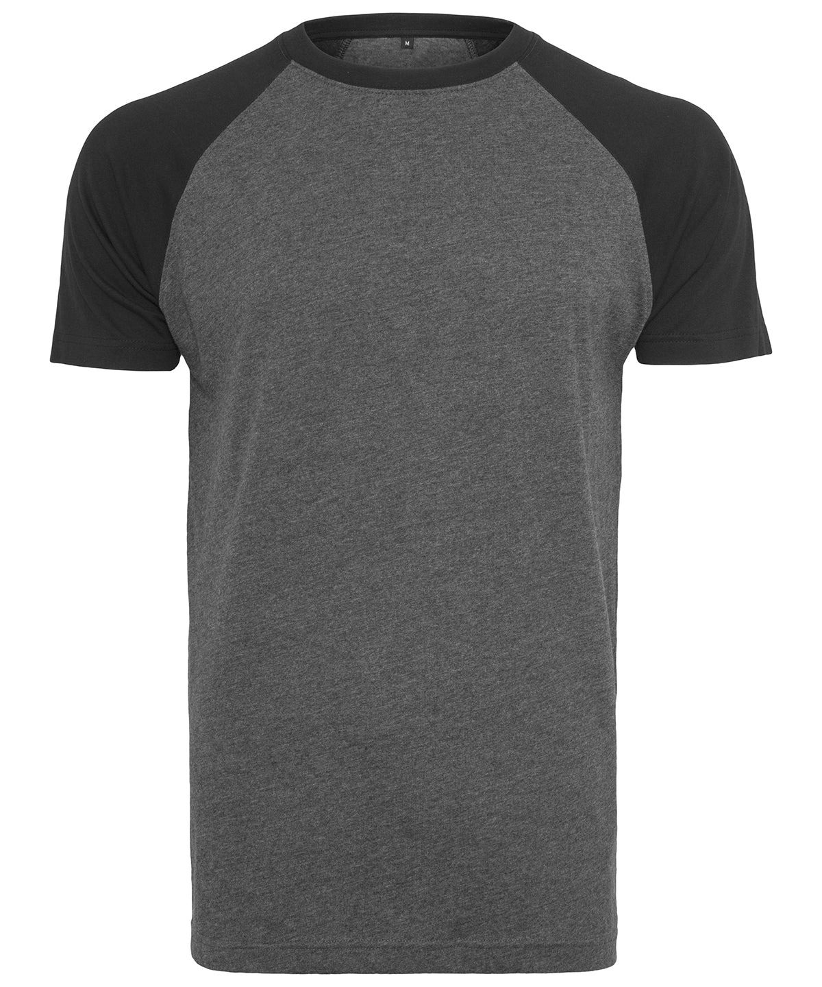 Stuttermabolur Build Your Brand BY007 – Charcoal/Black* – 5XL