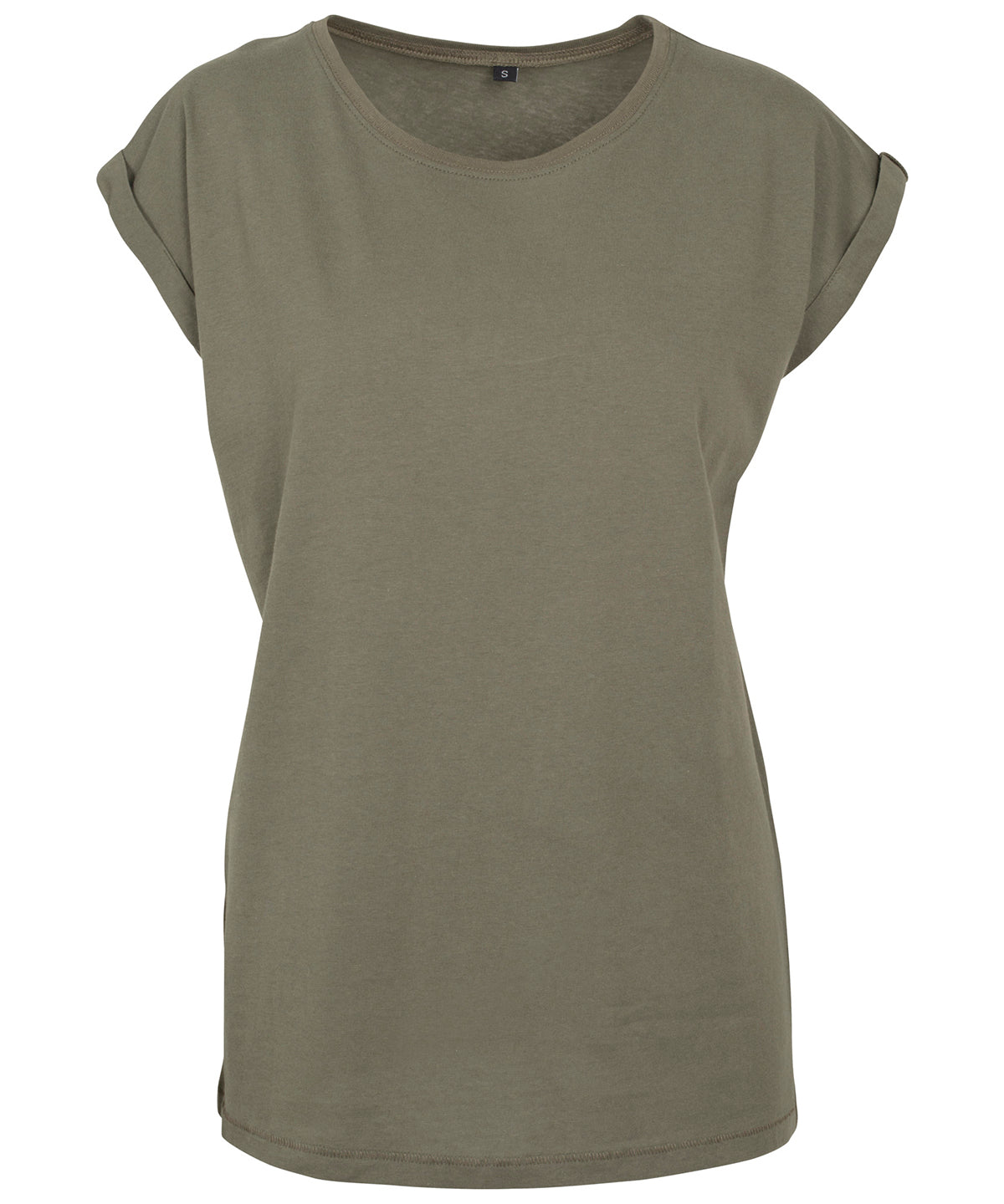 Stuttermabolur Build Your Brand BY021 – Olive*† – 5XL