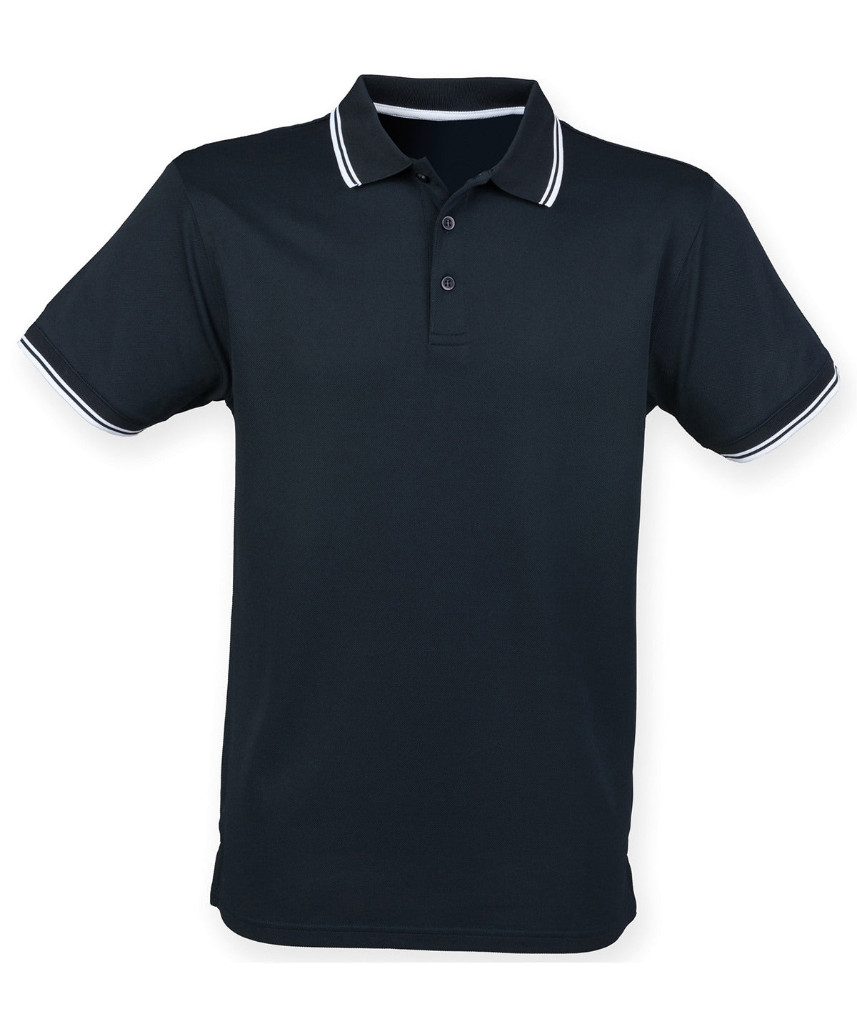 Pólóbolur Henbury HB482 – Navy/White – 3XL