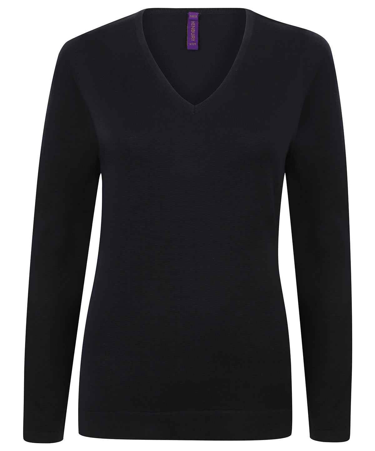 Prjónapeysa Henbury HB721 – Dökkblár – 4XL