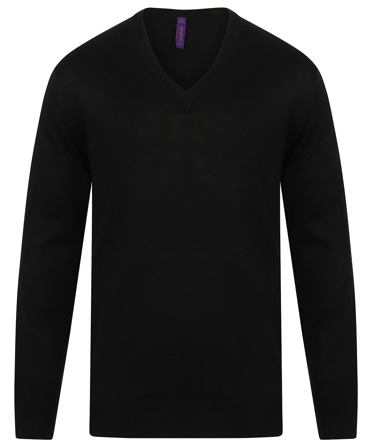 Prjónapeysa Henbury HB760 – Svartur – 4XL