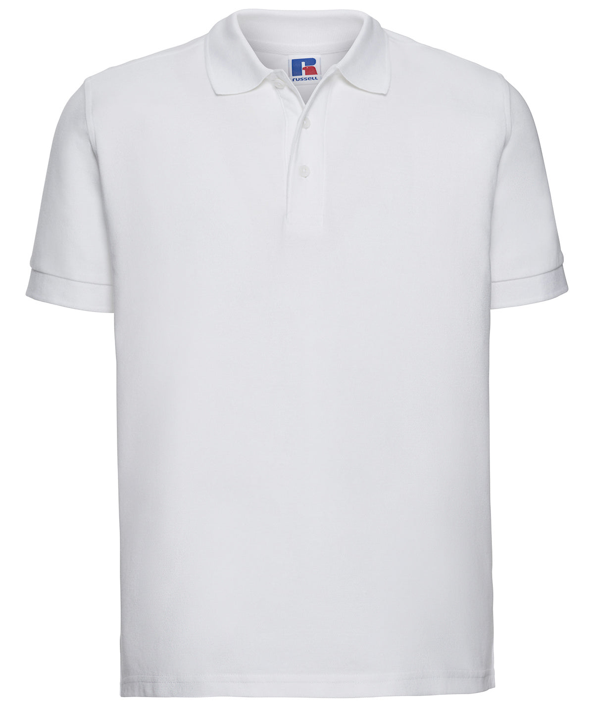 Pólóbolur Russell Athletic J577M – Hvítur – 4XL