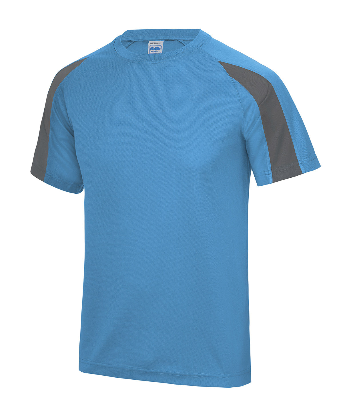 Stuttermabolur AWDis Just Cool JC003 – Sapphire Blue/Charcoal – 2XL