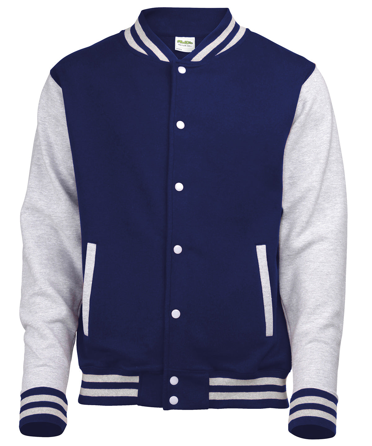 Peysa AWDis Just Hoods JH043 – Oxford Navy/Heather Grey – 2XL
