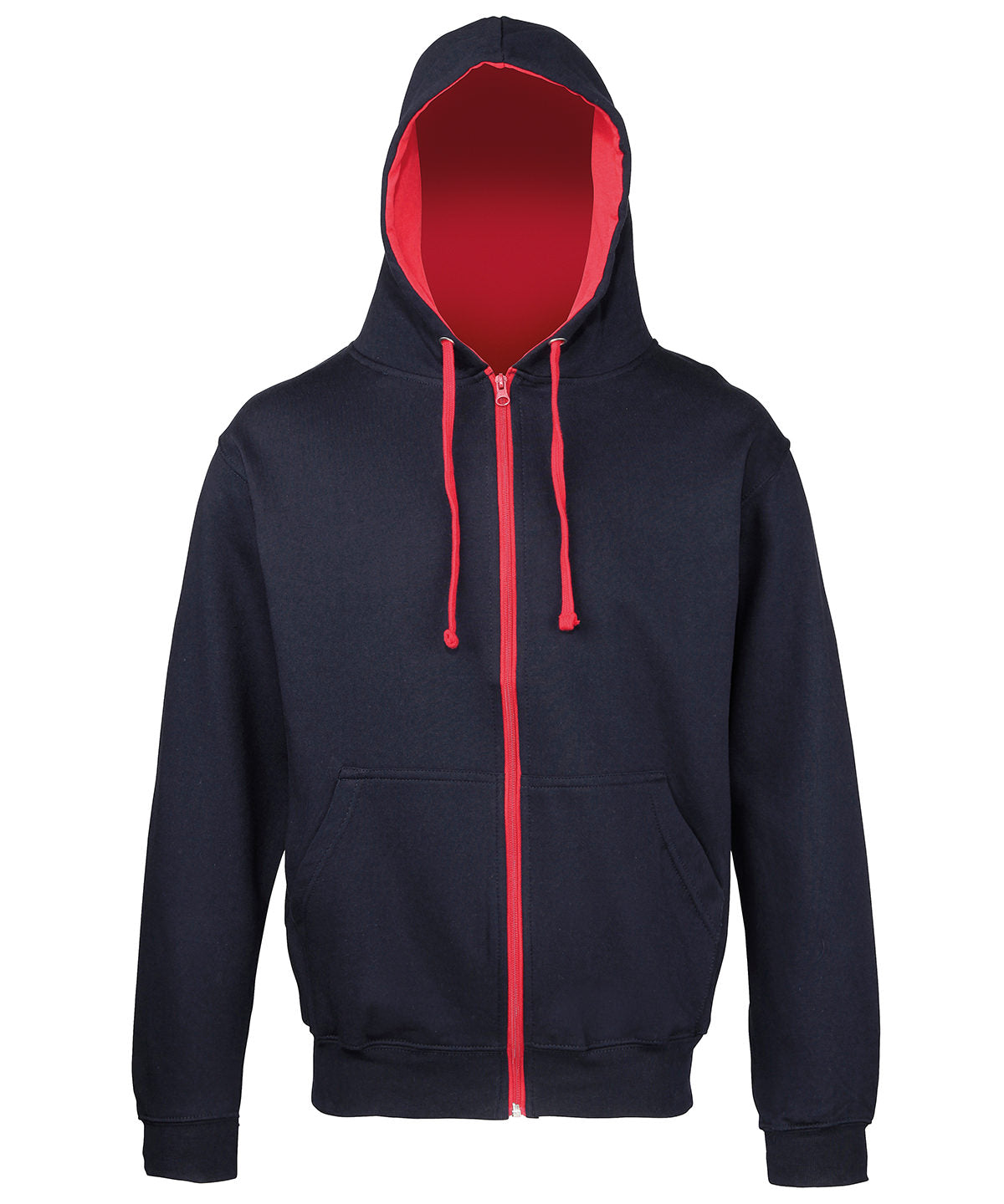 Hettupeysa AWDis Just Hoods JH053 – New French Navy/Fire Red – 2XL