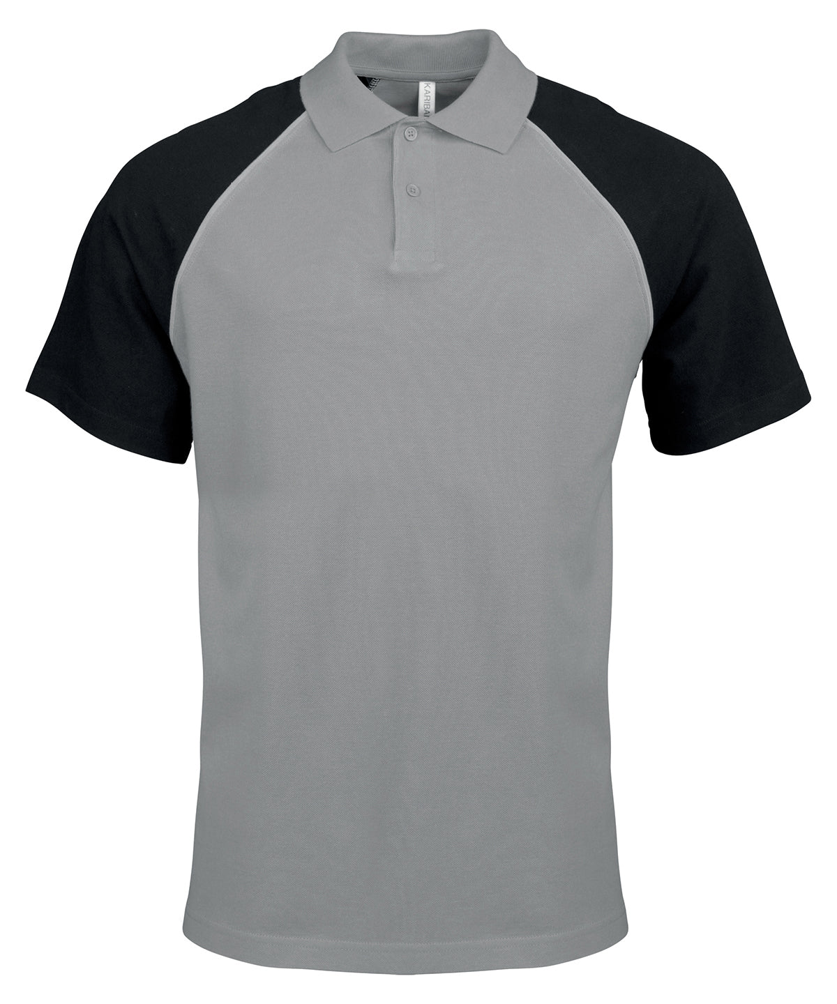 Pólóbolur Kariban KB226 – Slate Grey/Light Grey/Black – 2XL