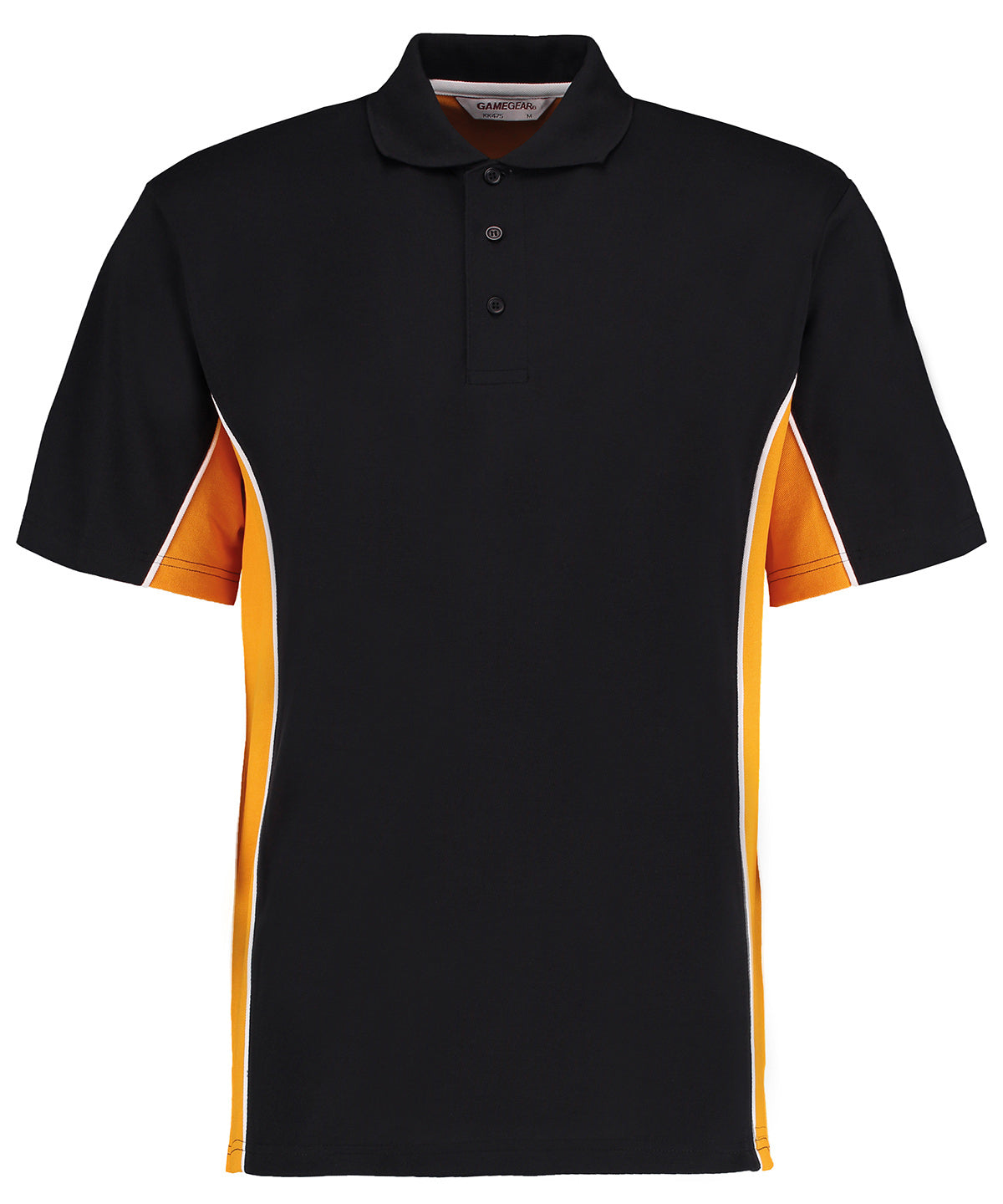 Pólóbolur Kustom Kit KK475 – Black/Gold/White* – 3XL