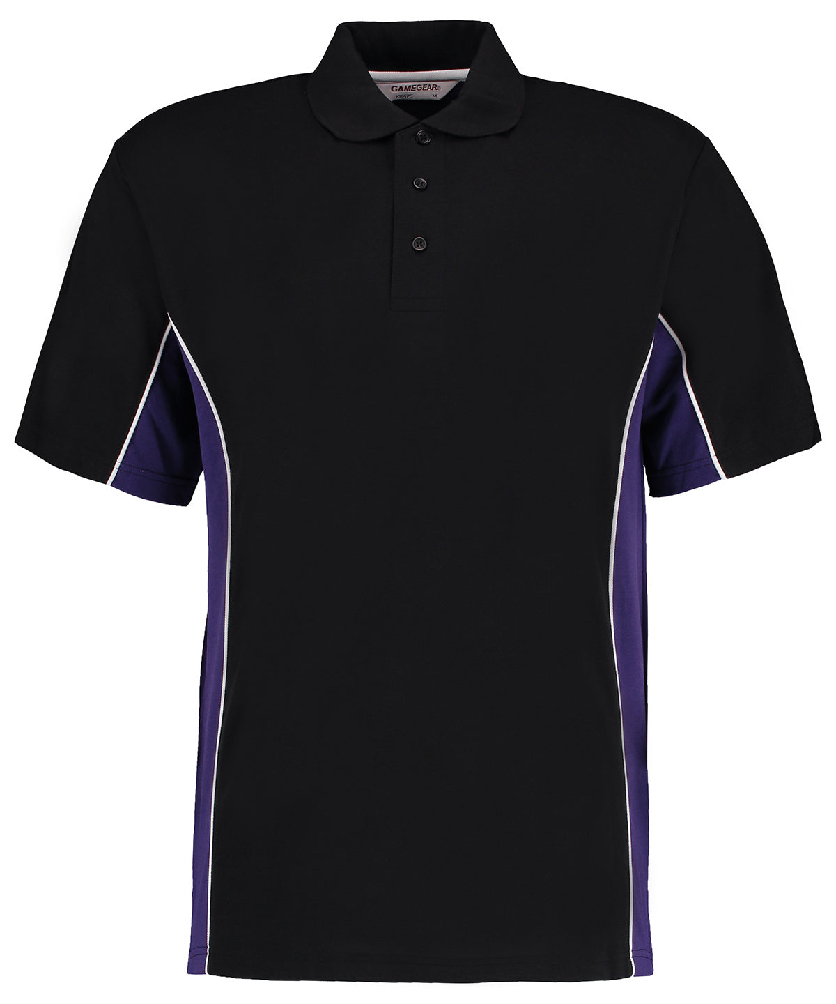 Pólóbolur Kustom Kit KK475 – Black/Purple/White – 3XL