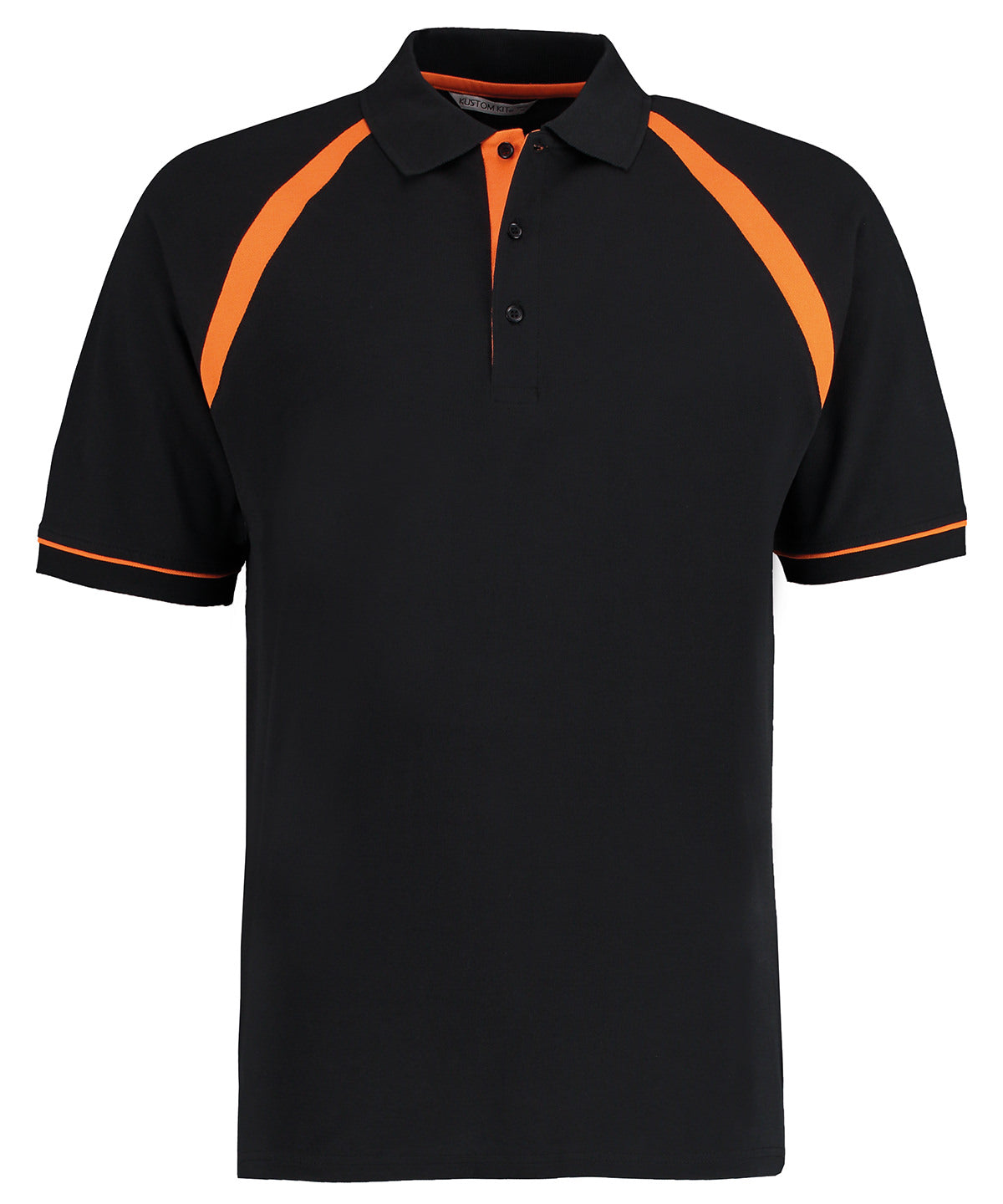 Pólóbolur Kustom Kit KK615 – Black/Orange – 2XL