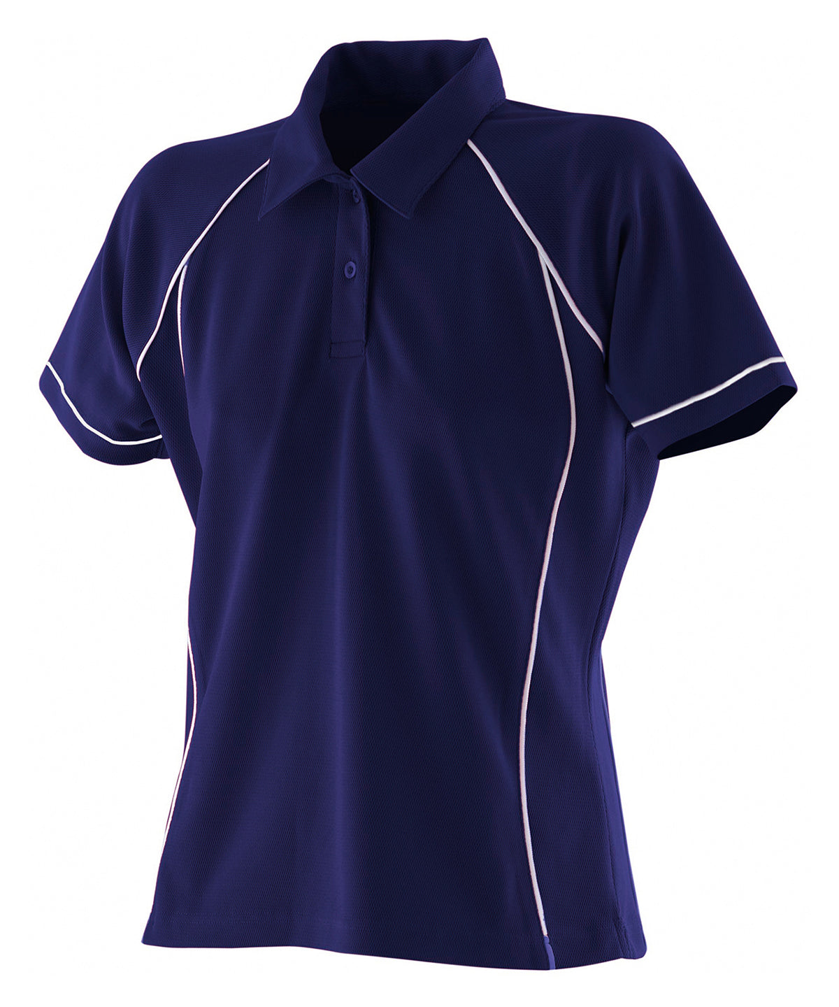Pólóbolur Finden & Hales LV371 – Navy/White – 2XL