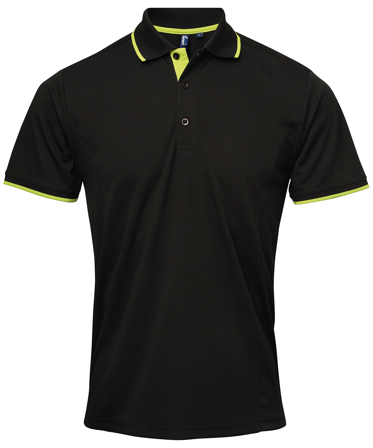 Pólóbolur Premier PR618 – Black/Lime – 4XL