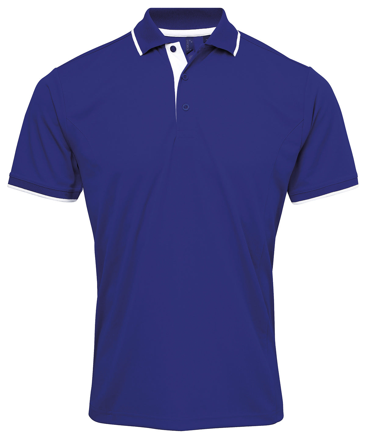 Pólóbolur Premier PR618 – Royal/White – 4XL