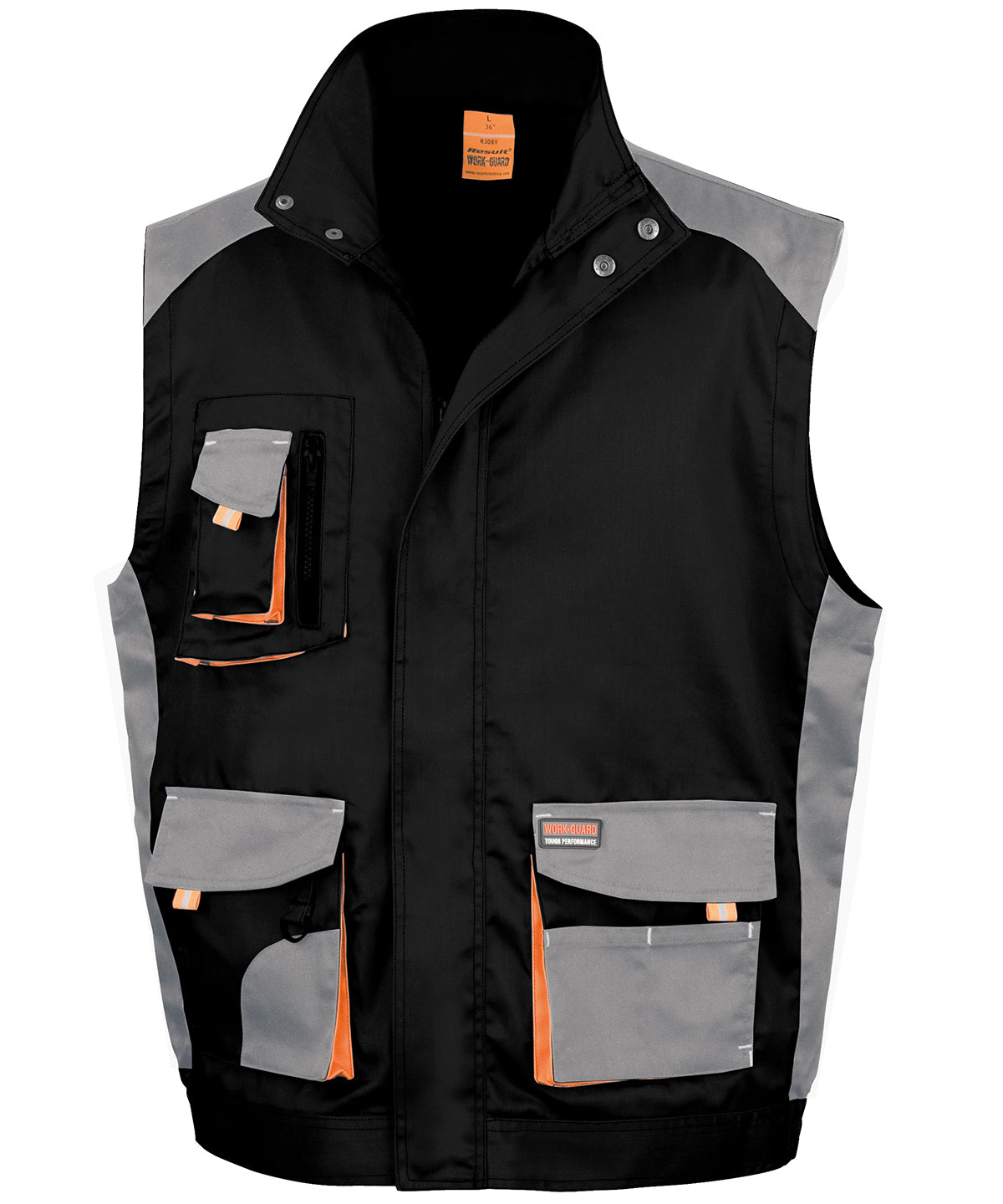 Vesti Result Workguard R317X – Black/Grey/Orange – 4XL