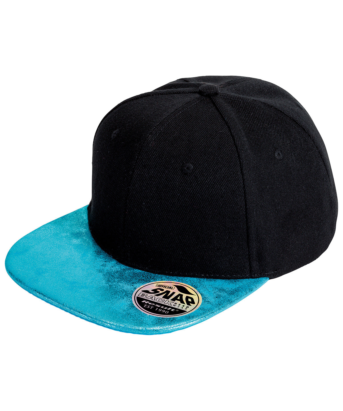 Derhúfa Result Headwear RC87X – Black/Turquoise – One size