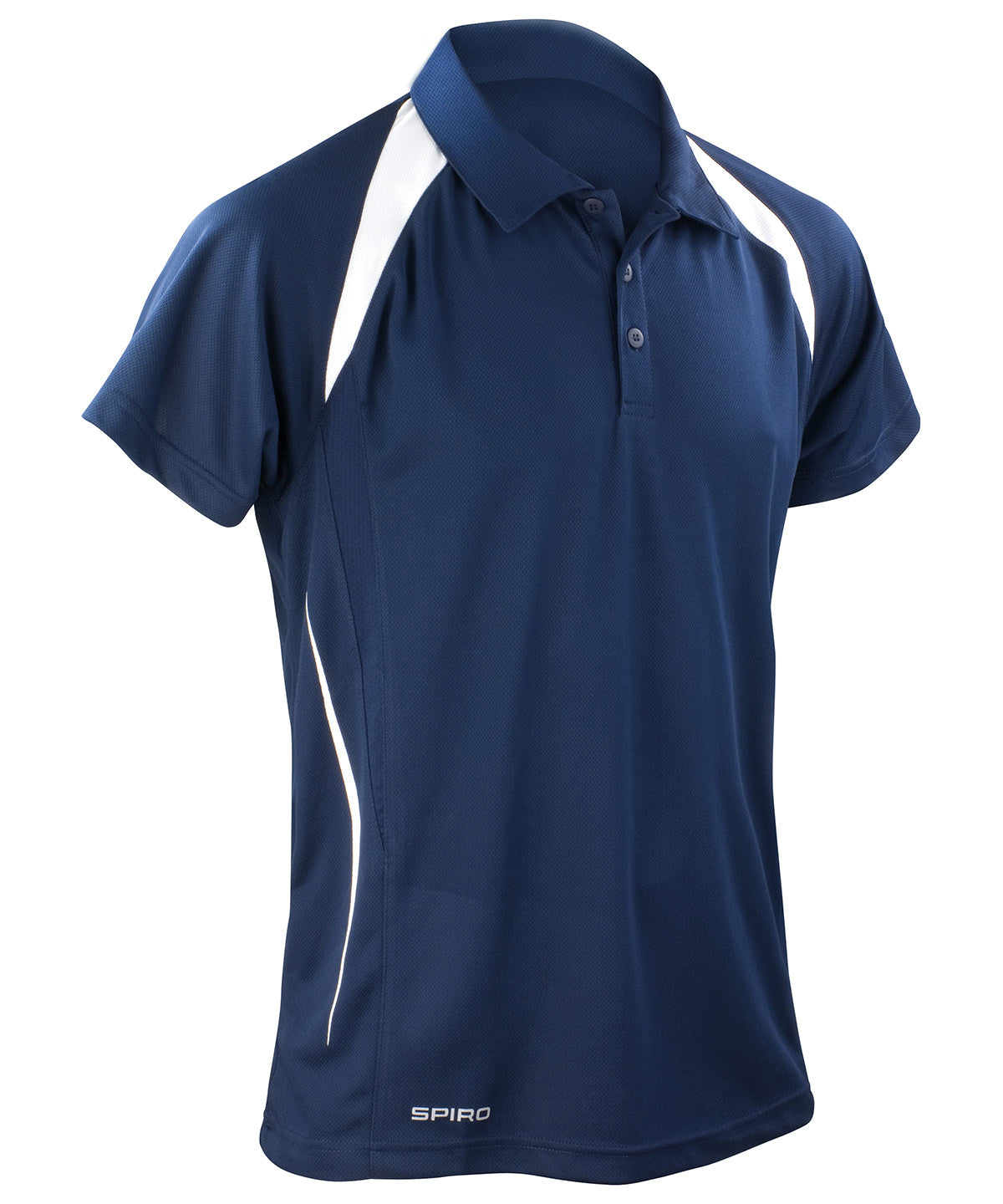 Pólóbolur Spiro S177M – Navy/White – 4XL