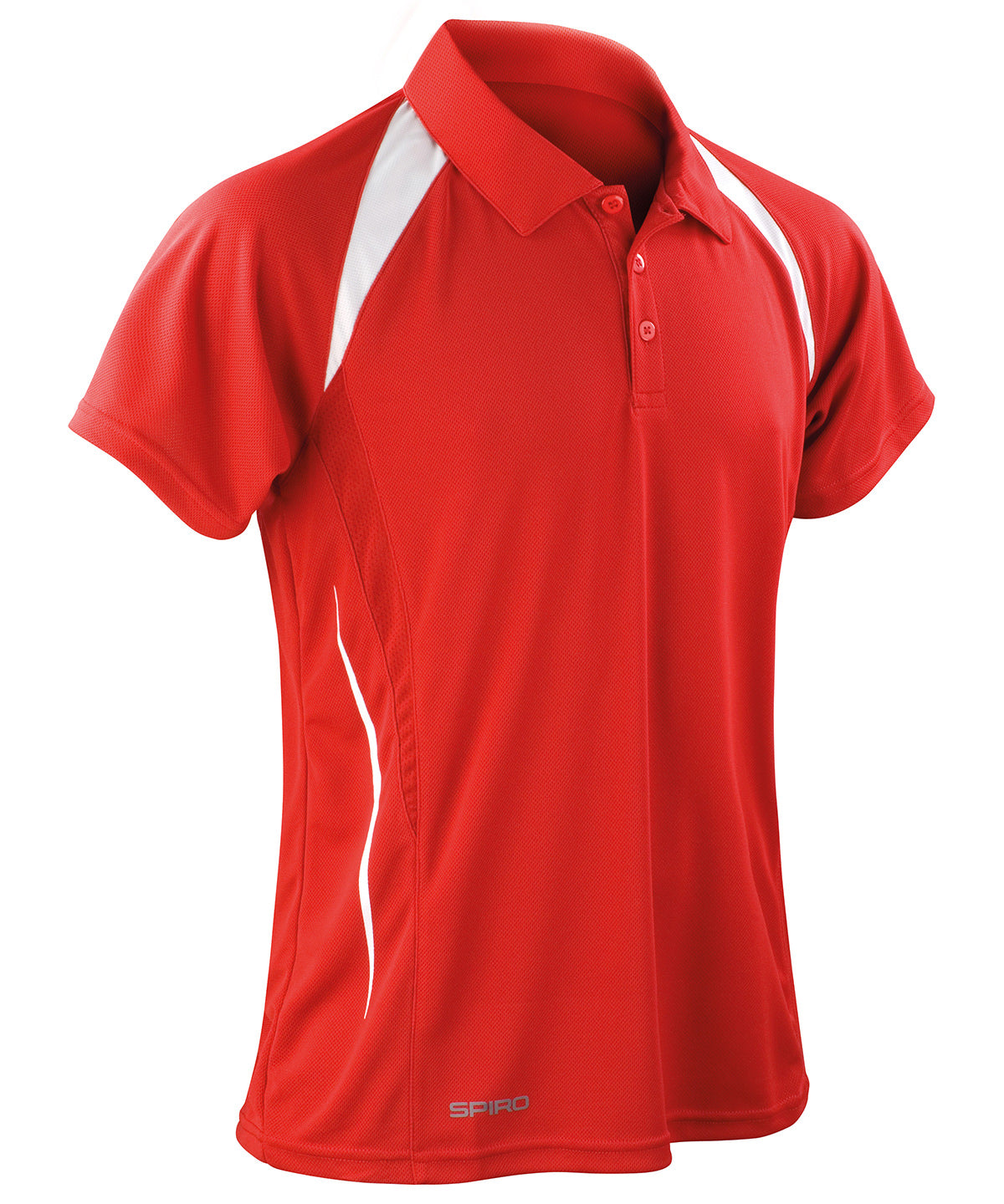 Pólóbolur Spiro S177M – Red/White – 4XL