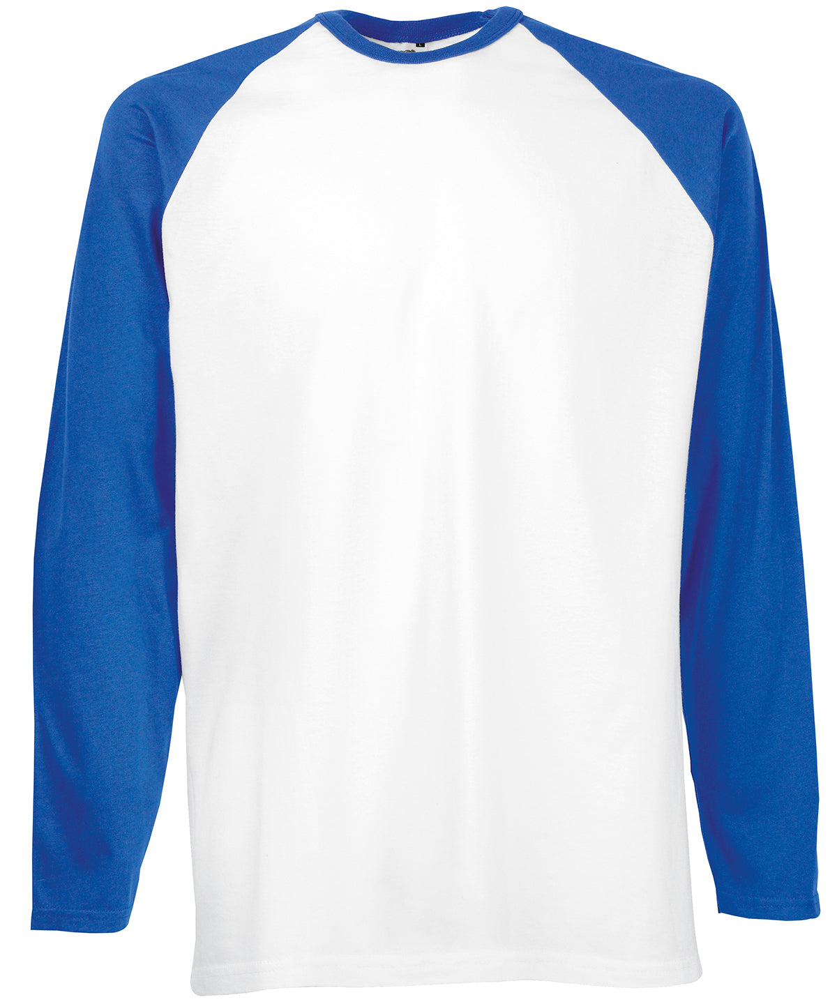 Stuttermabolur Fruit of the Loom SS028 – White/Royal Blue* – 3XL