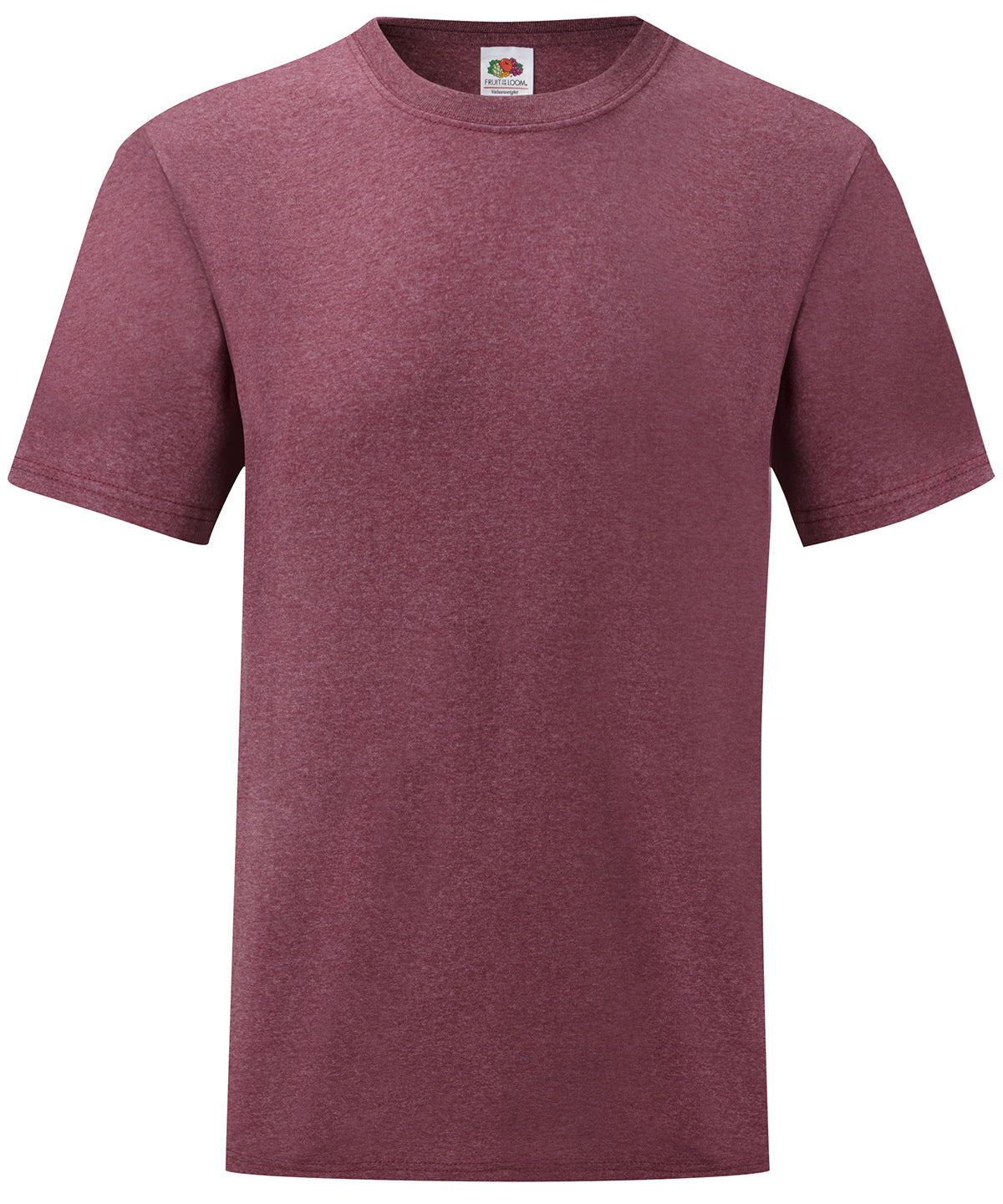 Stuttermabolur Fruit of the Loom SS030 – Heather Burgundy – 3XL