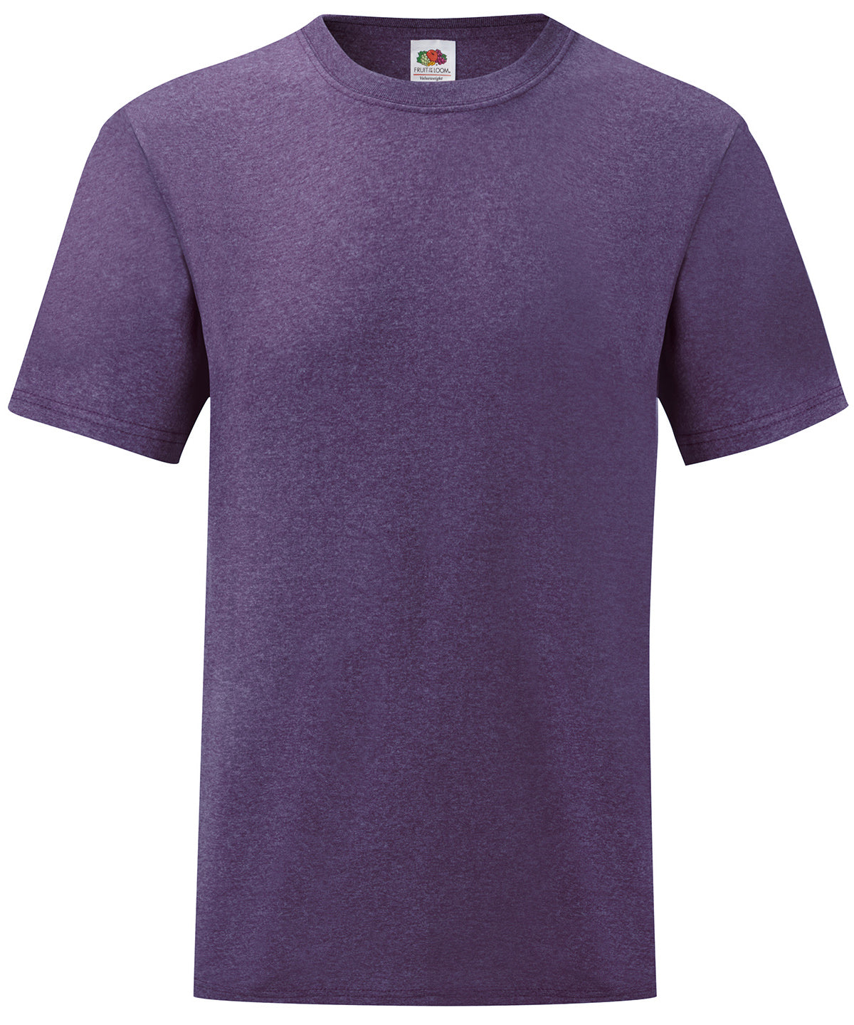 Stuttermabolur Fruit of the Loom SS030 – Heather Purple – 3XL