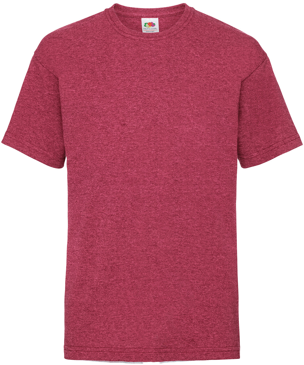 Stuttermabolur Fruit of the Loom SS031 – Vintage Heather Red – 14/15 Years