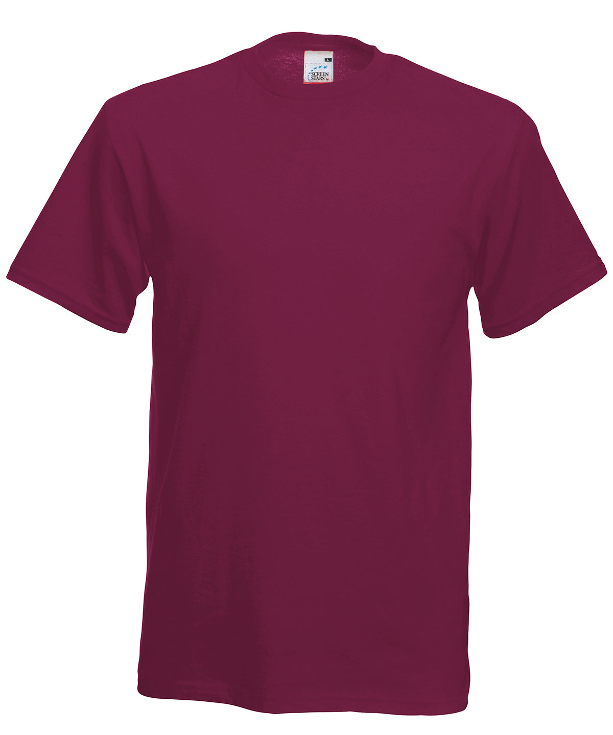 Stuttermabolur Fruit of the Loom SS048 – Vínrauður – 3XL
