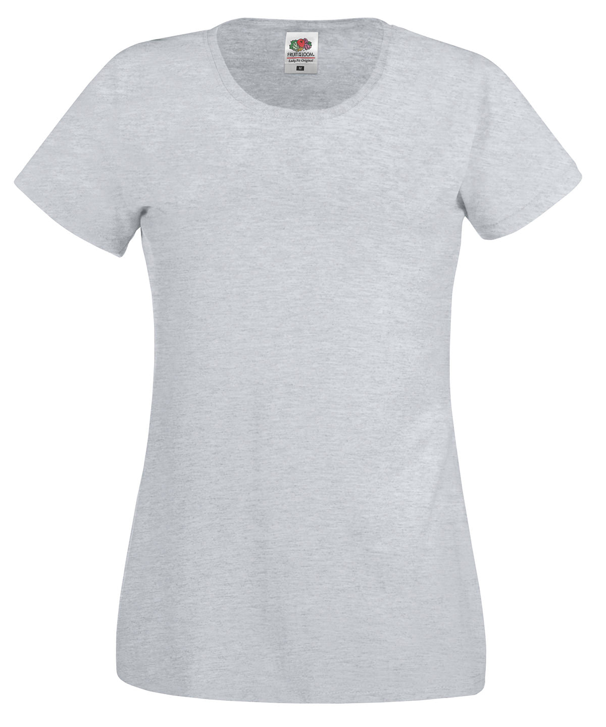 Stuttermabolur Fruit of the Loom SS060 – Heather Grey – 2XL