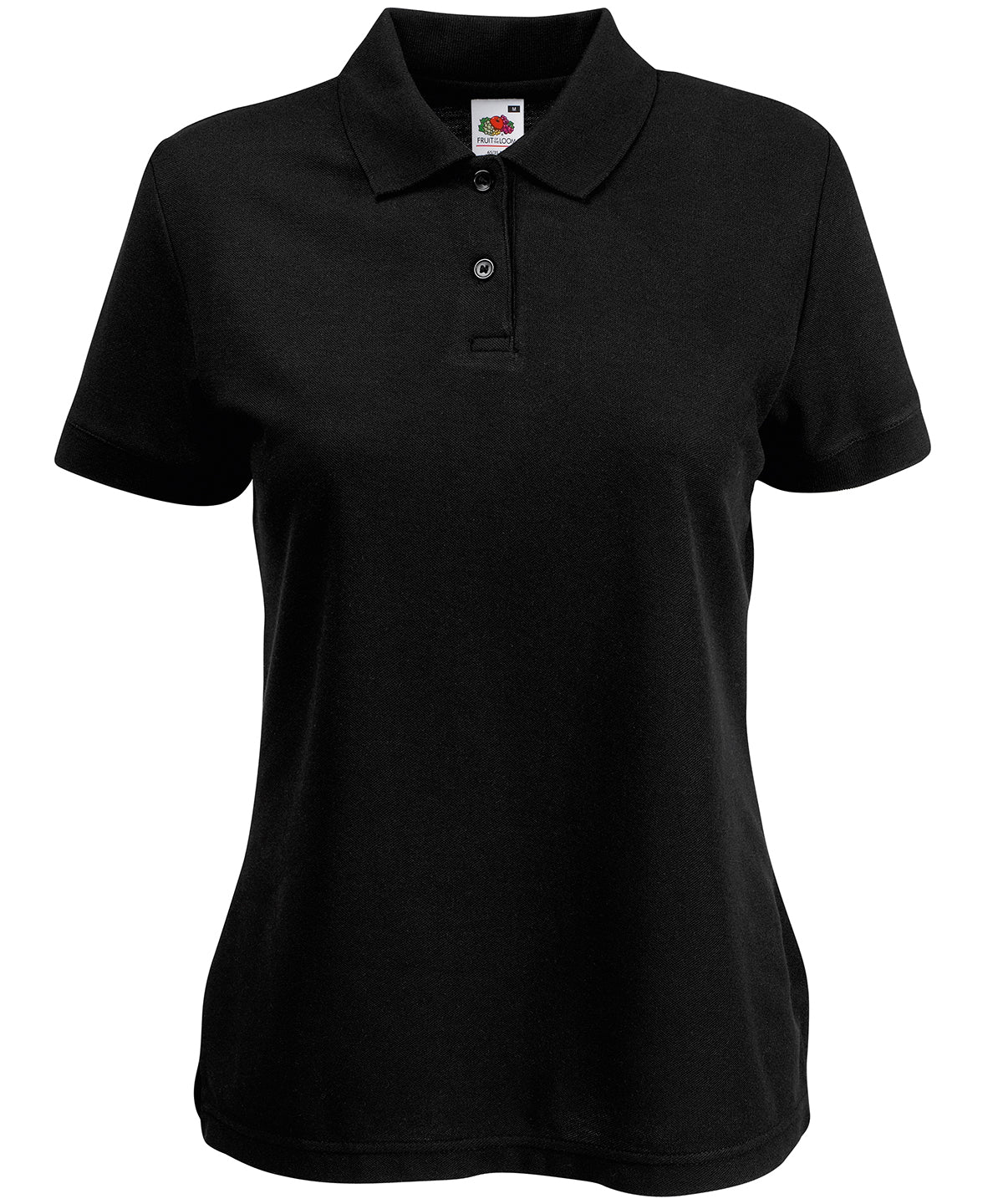 Pólóbolur Fruit of the Loom SS212 – Svartur – 2XL