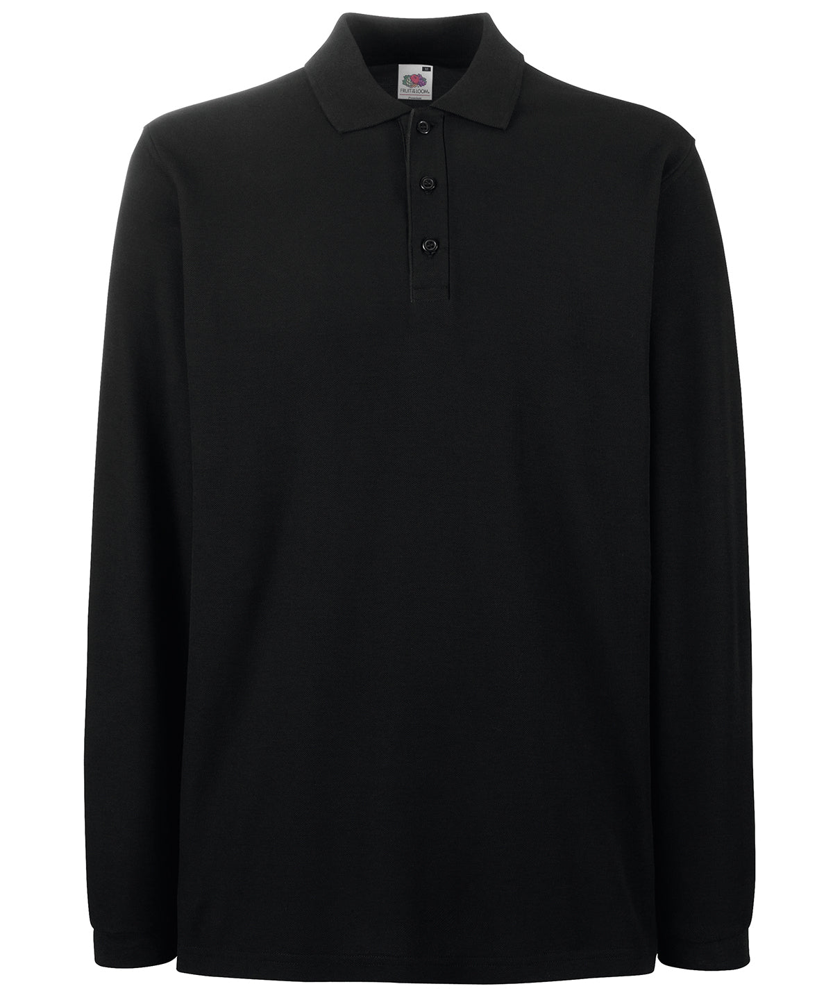 Pólóbolur Fruit of the Loom SS258 – Svartur – 3XL