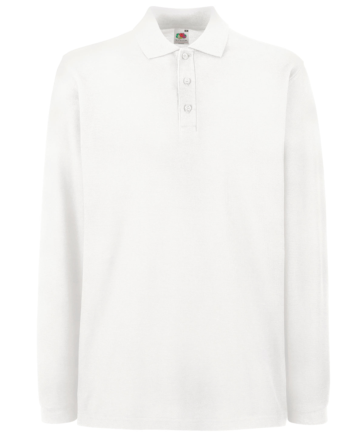 Pólóbolur Fruit of the Loom SS258 – Hvítur – 3XL