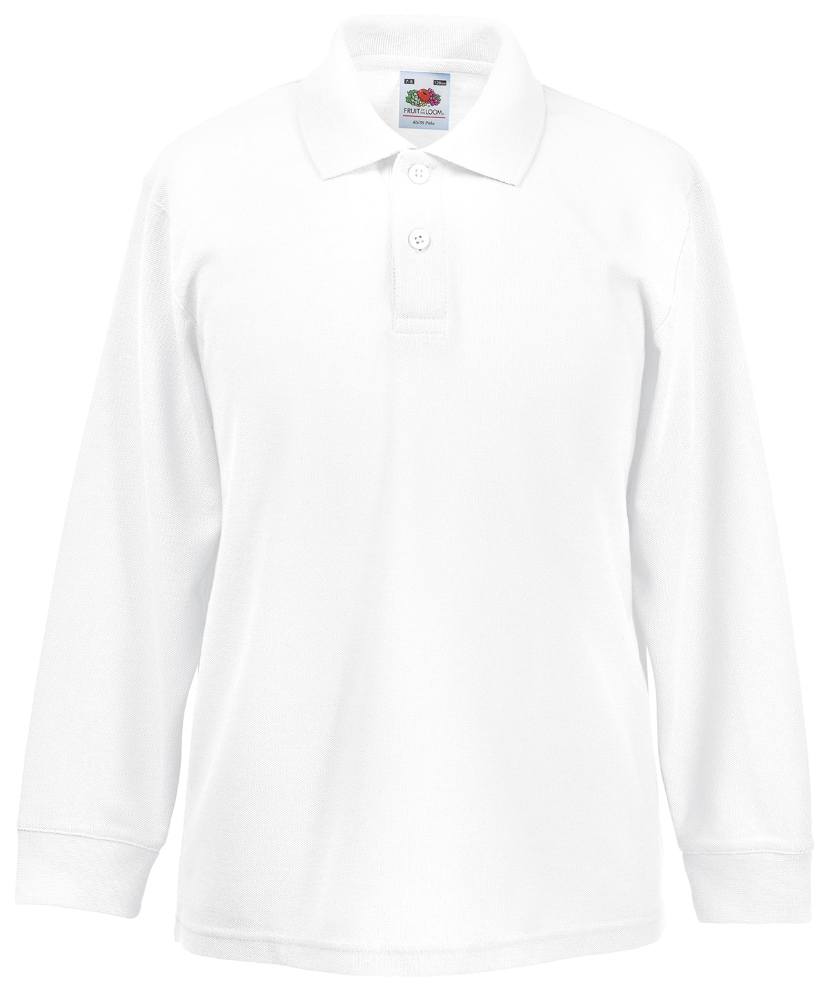 Pólóbolur Fruit of the Loom SS320 – Hvítur – 14/15 Years